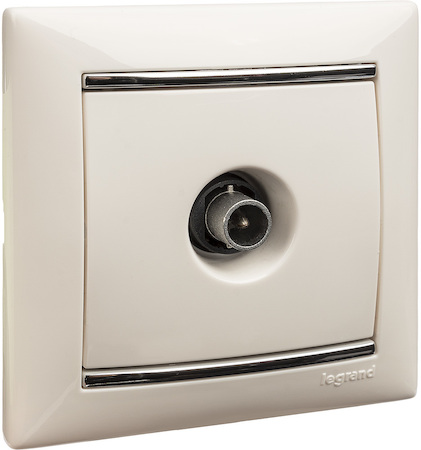 Legrand 774429 Розетка TV 1.5dB звезда БЕЛ VLN