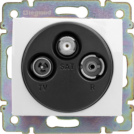 Legrand 774437 Розетка TV-FM-SAT 14dB прох БЕЛ VLN