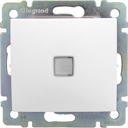 Legrand 774448 Переключатель пром 10A подсв БЕЛ VLN