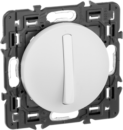 Legrand SET-1-067001-01 Celiane - выключатель 1-полюсный  с тонкой клавишей - белый
