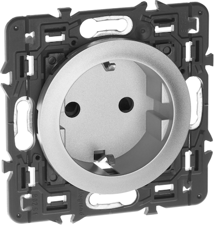 Legrand SET-1-067153-06 Celiane Розетка силовая 2К+З безвинт Титан