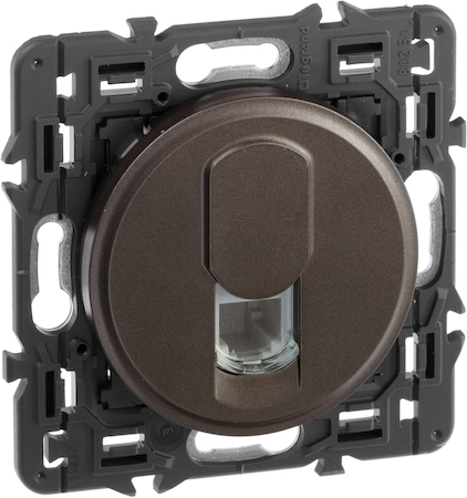 Legrand SET-1-067340-02 Celiane Розетка телефонная RJ11Графит.