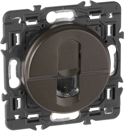 Legrand SET-1-067344-02 Celiane Розетка RJ45 UTP Cat. 6 Графит