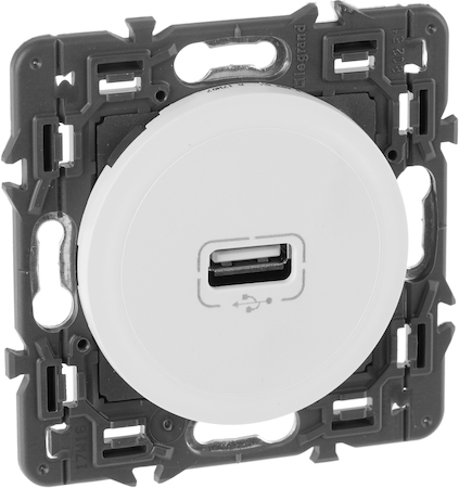 Legrand SET-1-067352-02 Celiane - розетка USB - белая