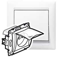 Legrand 774221 Роз.2К+З IP44 фр. cтан.белая