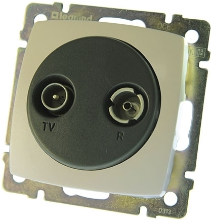 Legrand 774834 Розетка Tv-Fm Проходная Бежев.