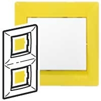 Legrand 770046 Рамка 2п вер Фрэш Valena