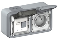 Legrand 069566 Plexo Роз. с диффвыкл сер 10Ма