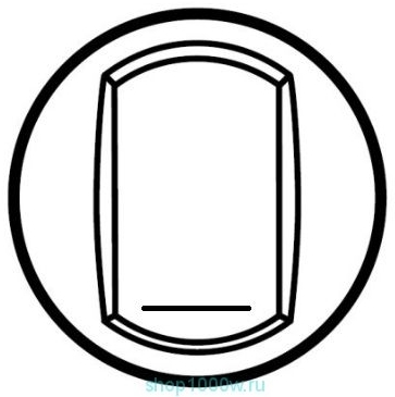 Legrand 064915 Клавиша Графит Выкл с этикетк