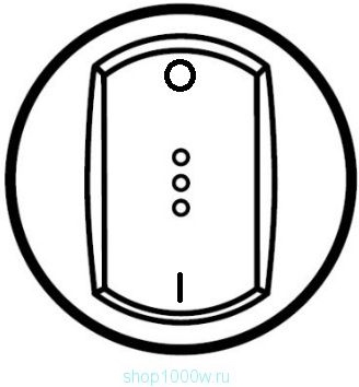 Legrand 064919 Клавиша Графит Выкл 2-пол инд