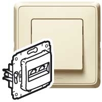 Legrand 773744 Выключатель+выкл.2кл.+роз.2К+З СЛНК CAR