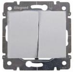 Legrand 696844 Выкл. двойной Galea, aluminium