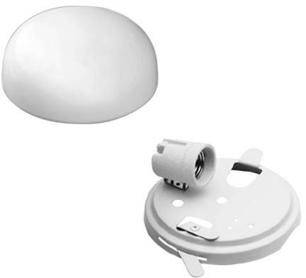 Lena Lighting 151330 LL OTE3 1x60W E27 Светильник накладной белый (круглое стекло) IP20