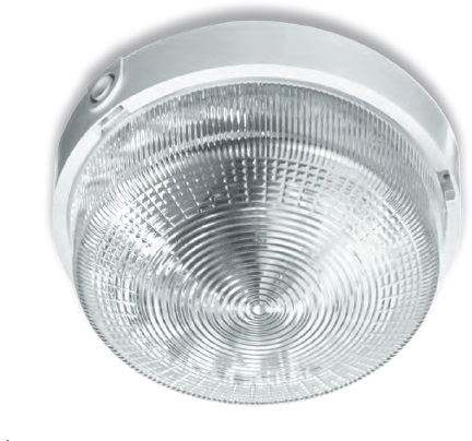 Lena Lighting 150036 LL Rondo 1x100W E27 Светильник накладной белый (прозр.стекло) IP44