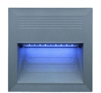 Lena Lighting 329227 LL LED BILEO C 1W Светильник для декор. подсветки, встраив. в стену, сер, 18xLED, IP65 3000К