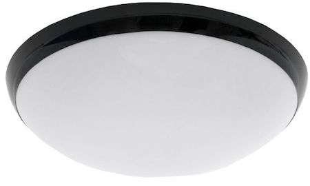 Lena Lighting 140969 LL Camea 1x75W E27 Светильник накладной черный (удароп.мат.плафон) IP44