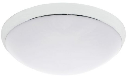 Lena Lighting 140914 LL Camea 1x75W E27 Светильник накладной серебро (ударопр.мат.плафон) IP44