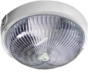 Lena Lighting 015014 LL Vega 1x100W  E27 Светильник накладной белый (прозр.стекло) IP44