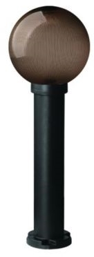 Lena Lighting 884368 LL Aster Plus Светильник парковый,60W, Е27, IP43, столбик 20см (шар янтарь. призм.)