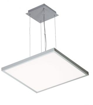 Lena Lighting 312526 LL LED CLEO Z 40W панель светодиодная подвесная опал, серебро 600х600 IP20  4000К