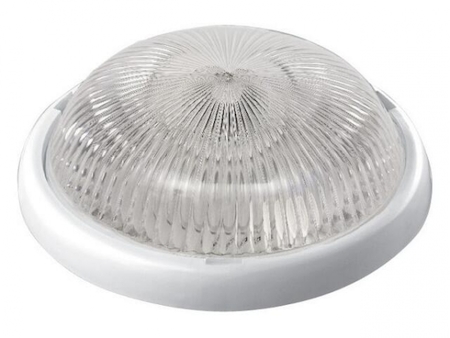 Lena Lighting 013010 LL Luna 1x100W E27 Светильник накладной белый (прозр.стекло) IP44