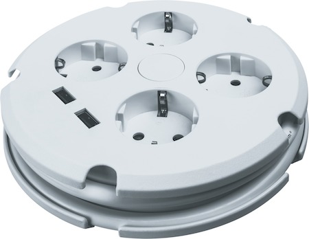 61456 Удлинитель Navigator 61 456 NPE-USB02-04-150-ESC-3X1с/з выкл.4 гн.1.5м USB2.1A