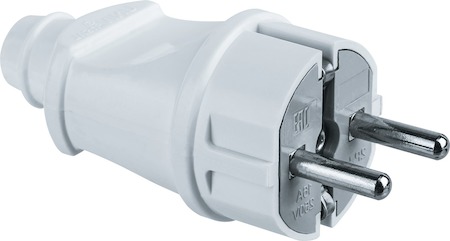 61359 Вилка Navigator 61 359 NCA-PL02-16A-E-WH прямая с/з белая