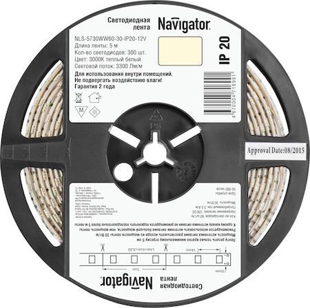 71699 СД Лента Navigator 71 699 NLS-5730WW60-30-IP20-12V R5