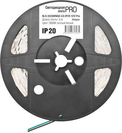 71703 СД Лента Navigator 71 703 NLS-3528WW60-4.8-IP20-12V-Pro R5