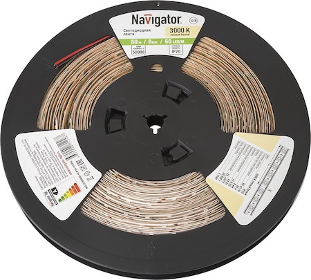 71246 СД Лента Navigator 71 246 NLS-3528WW60-4.8-IP20-12V-R50
