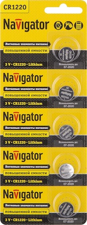 94778 Элемент питания Navigator 94 778 NBT-CR1220-BP5