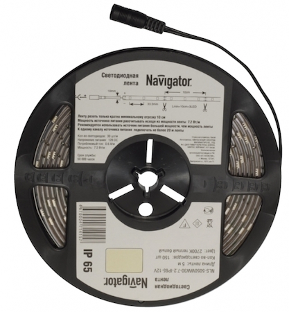 71423 СД Лента Navigator 71 423 NLS-5050Y30-7.2-IP65-12V R5