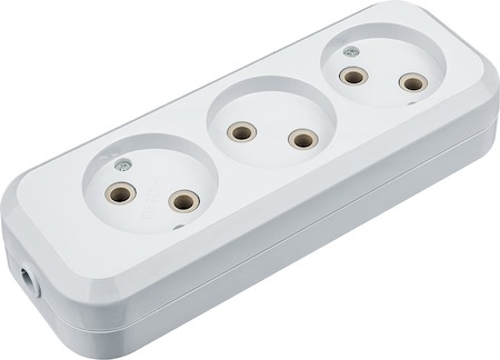 61585 Колодка Navigator 61 585 NCA-BL01-03-X-WH 3гн б/з АБС пластик