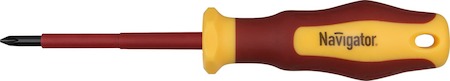 71946 Отвёртка Navigator 71 946 NSD-1E-PH1x80 крестовая, 1000 В