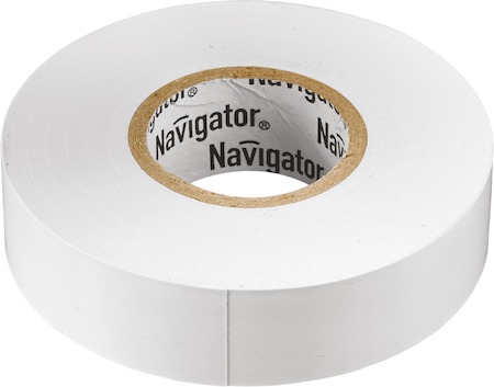 71102 Изолента Navigator 71 102 NIT-B15-20/WH белая