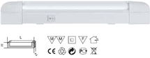 94520 Светильник Navigator 94 520 NEL-C2-E115-T8-840/WH (ЛПБ T8 15 Вт)