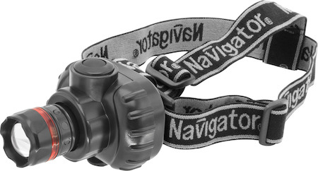 94950 Фонарь Navigator 94 950 NPT-H03-3AAA налобн. 3 реж.,фокус, 1LEDx1Вт, блист.