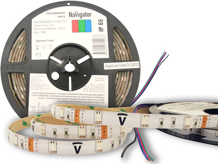 71428 СД Лента Navigator 71 428 NLS-5050RGB30-7.2-IP65-12V R5