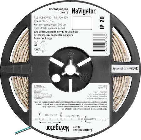 71768 СД Лента Navigator 71 768 NLS-5050СW60-14.4-IP20-12V R5