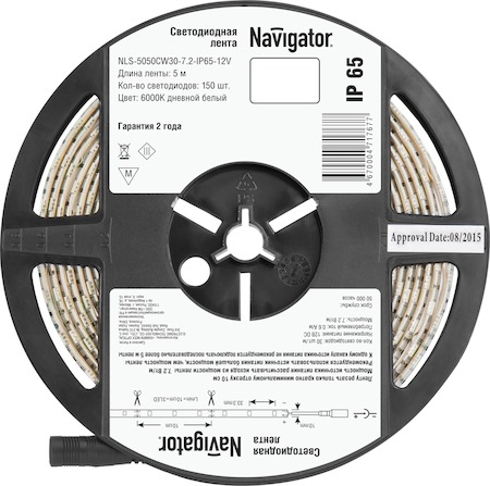 71767 СД Лента Navigator 71 767 NLS-5050СW30-7.2-IP65-12V R5