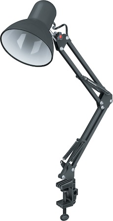 61645 Светильник Navigator 61 645 NDF-C012-60W-BL-E27 на струбцине, черный, Е27