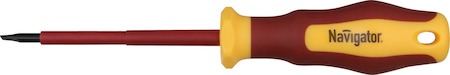71948 Отвёртка Navigator 71 948 NSD-1E-SL3x75 шлицевая, 1000 В
