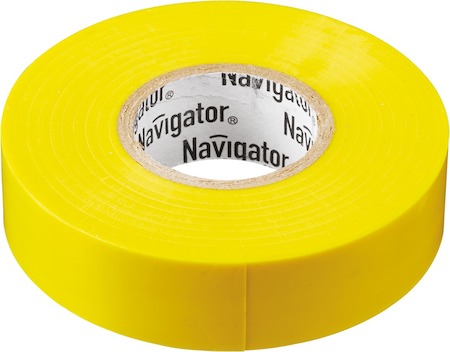 71112 Изолента Navigator 71 112 NIT-A19-20/Y жёлтая