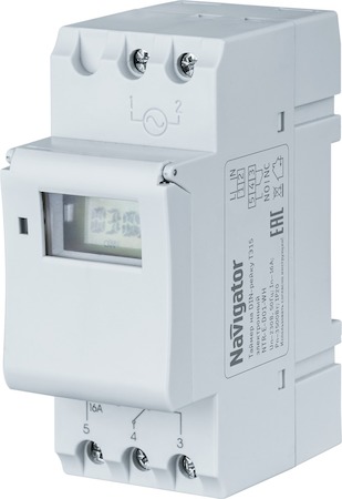61559 Таймер Navigator 61 559 NTR-E-D01-GR на DIN-рейку электрон.