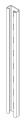 Ostec СНСч412125-1500 Стойка настенная СТРАТ 412125-1500 (неоцинк.)