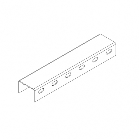 Ostec СП704020U2-3 Профиль монтажный U-образный с боковой перфорацией 70х40х3000 (2 мм)