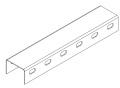 Ostec СПо604025U2-3 Профиль монтажный U-образный с боковой перфорацией 60х40х3000 (2,5 мм) (окрашенный)