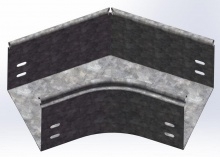 Ostec УПТп-200х80 (135 град.) Угол плоский плавный 135 град. к лотку 200х80