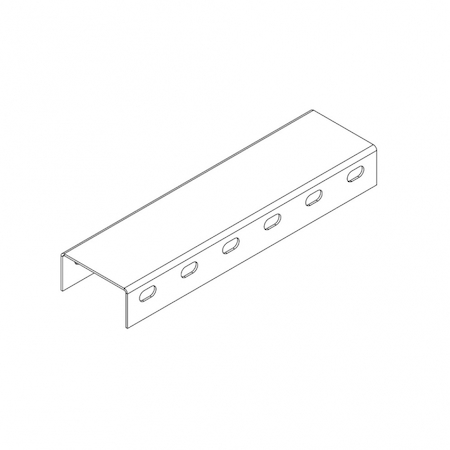 Ostec СПч804020U2-3 Профиль монтажный U-образный с боковой перфорацией 80х40х3000 (2 мм) (неоцинк.)