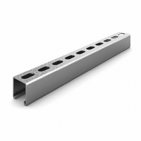 Ostec СПч414120С1-3 Монтажный профиль СТРАТ 41х41х3000 (2 мм) (неоцинк.)